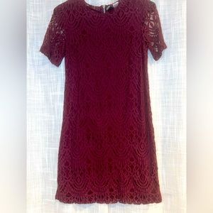 CRANBERRY LACE DRESS